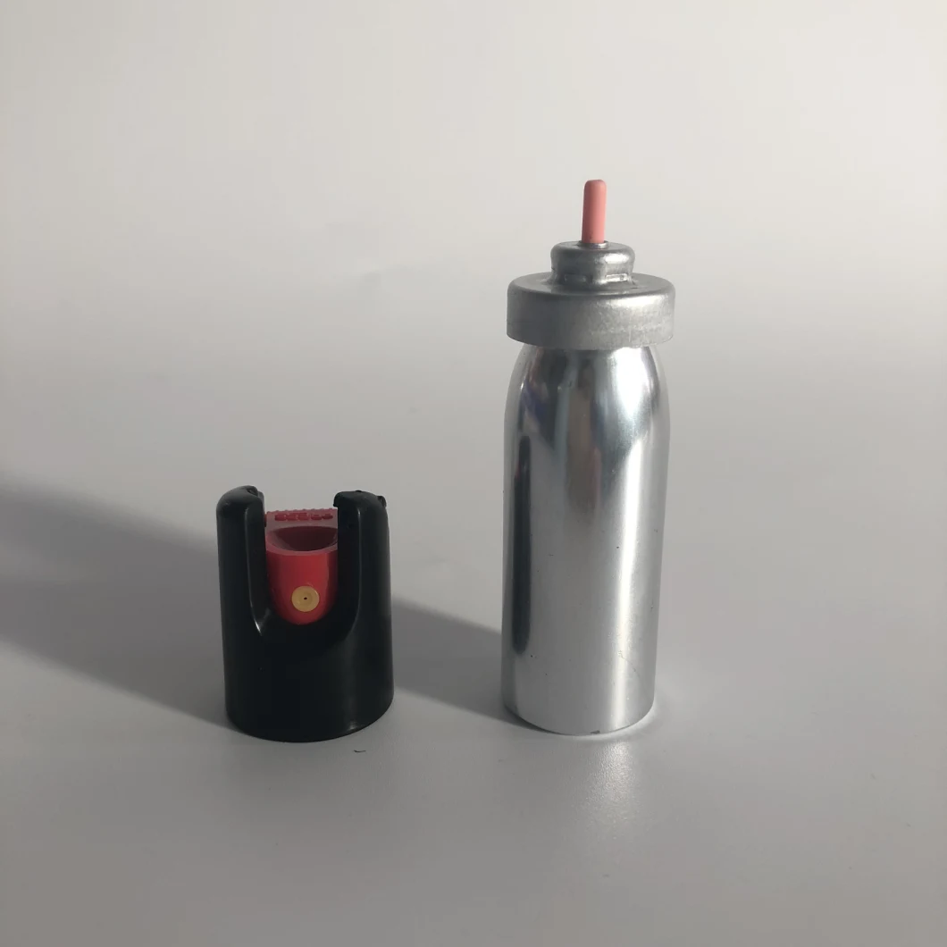 Small Capacity Aerosol Can for Red Pepper Spray with Valve and Actuators