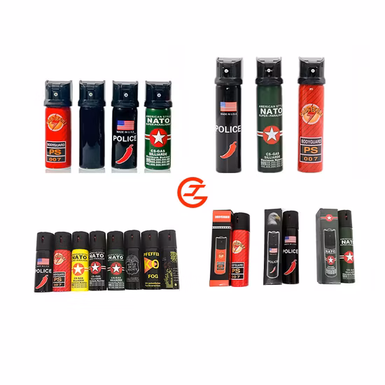 60ml 110ml Nato Self Defense Gas Traceable Bodyguard Security Pepper Spray